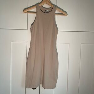 Tan tank top mini dress